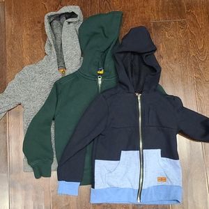 Boys 3t Zip Up Hooded Sweatshirts